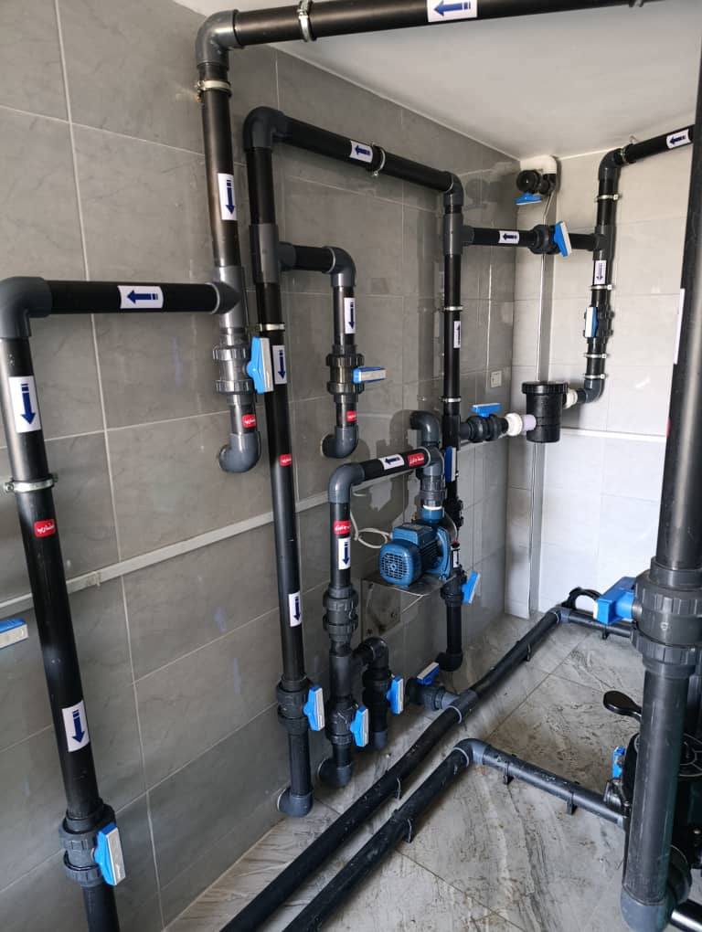 pool pipes system