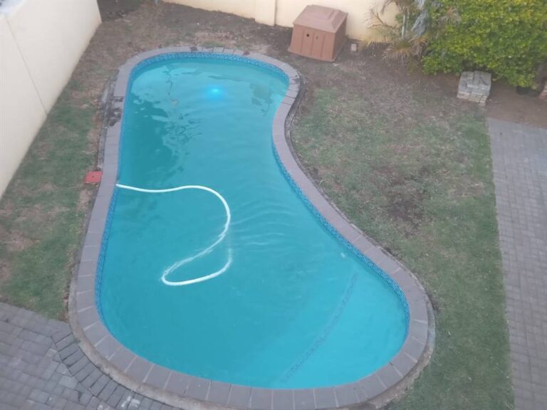 Freshly cleaned swimming pool by Pool Quest in Johannesburg
